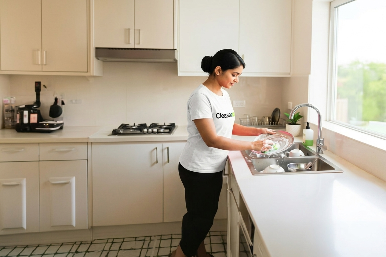 Cleaanzo team assisting a customer